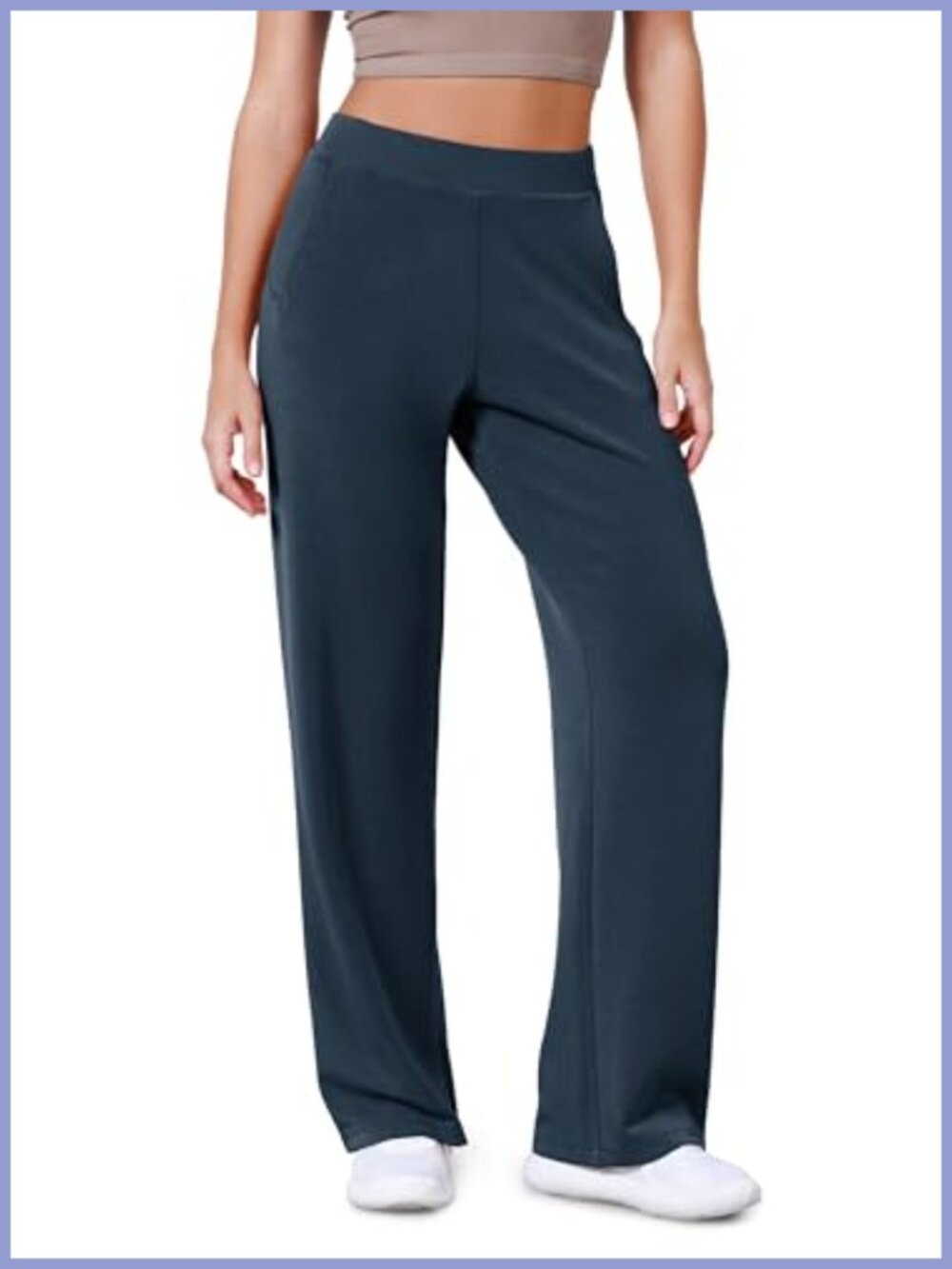 Modal Soft Wide Leg Lounge Pants High Waist Pull On with Pockets Relaxed Fit